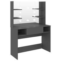 Kosmetinis staliukas VLX LED 331542, pilka sp., 135 cm x 100 cm x 45 cm