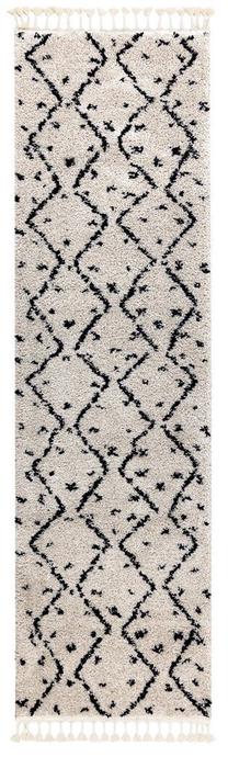 Kiliminis takas Hakano Welben ZigZag, juoda sp./rusva sp., 250 cm x 60 cm