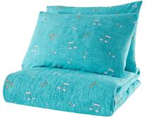 Lovatiesė Mijolnir Kombin 162ELR8284, balta sp./geltona sp./mėtinė (mint) sp., 225 cm x 240 cm