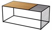 Kavos staliukas Kalune Design Hodge, juoda sp., 55 cm x 110 cm x 40 cm