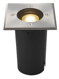 Įleidžiamas lauko šviestuvas SLV Solasto 120, 6W, GU10, IP67, nerūdijančiojo plieno sp., 12 cm x 13.6 cm