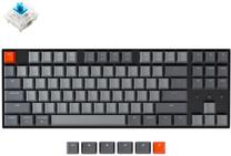 Klaviatūra Keychron K8 TKL Gaming Gateron Blue, DE, juoda, belaidė