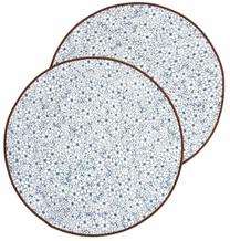 Stalo padėkliukas Homla Salado 244263, 38 cm x 38 cm, 2 vnt., Mėlyna sp.