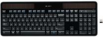 Klaviatūra Logitech Wireless Solar K750 DE, juoda sp. Prekė su pažeista pakuote.