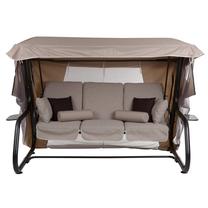 Lauko sūpynės Patio Venezia Lux, ruda sp./pilka sp., 221 cm x 143 cm x 173 cm