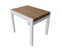 Stalas išskleidžiamas MN Kors, ąžuolo sp./juoda sp., 178 cm x 68.6 cm x 75 cm