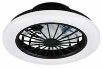 Lubinis ventiliatorius su lempa Reality Rotsund, 22 W, 1 vnt., juoda sp.