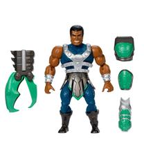 Žaislinė figūrėlė, su priedais Mattel Masters Of The Universe Turtles Of Grayskull Clamp Champ, 14 cm, mėlyna sp./ruda sp./žalia sp.