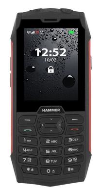 Mobilusis telefonas MyPhone, juoda sp./raudona sp. Prekė su pažeista pakuote.