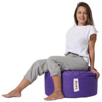 Pufas Hanah Home Round 248FRN1315, violetinė sp., 55 cm x 55 cm x 30 cm