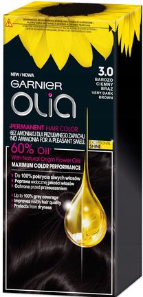 Kраска для волос Garnier Olia, very dark brown цв., 3.0, 60 мл