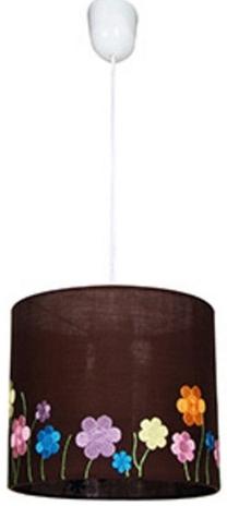 Valgusti rippuv Candellux Garden, E27, 1 x 60 W, pruun v. / valge v., 25 x 21 cm