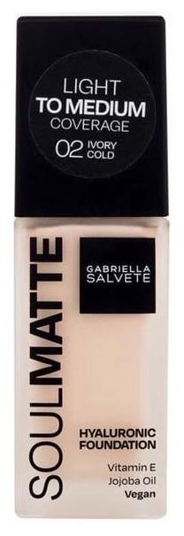 Skystas makiažo pagrindas Gabriella Salvete Soulmatte, 02 cold ivory, 30 ml