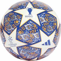 Футбольный мяч Adidas Junior UCL League Istanbul, 4 размер, синий цв./белый цв./oранжевый цв.