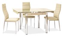 Stalas išskleidžiamas Modern GD-082, smėlio sp., 80 cm x 131 cm x 75 cm
