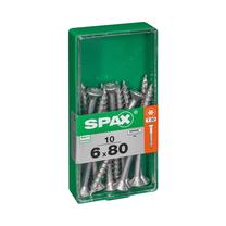 Medsraigtis, universalieji Spax, 6 x 80 mm, balta sp., 10 vnt.