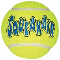 Rotaļlieta sunim, bumba Kong AirDog Squeaker Tennis Ball, Ø 10 cm, dzeltena krās., XL