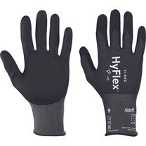 Darba cimdi gumijots Ansell HyFlex 11-840, pieaugušajiem, melna krās., 7, 1 pāris