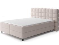 Lova viengulė Camma, 140 x 200 cm, pilka, su čiužiniu, su grotelėmis