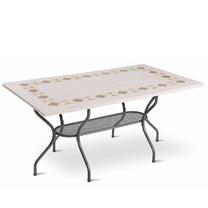 Lauko stalas Patio Roma, antracito sp./ruda sp., 160 cm x 90 cm x 72 cm