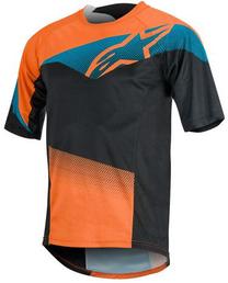 Футболка Alpinestars, синий цв./черный цв./oранжевый цв., M