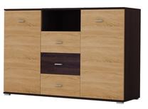 Komoda Idzczak Meble, ąžuolo sp./ruda sp., 94 cm x 42 cm x 135 cm