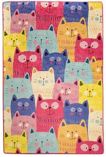 Kilimas Conceptum Hypnose Cats Multi 876CHL1278, įvairių spalvų, 80 cm x 100 cm