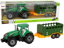 Žaislinis traktorius Lean Toys Farm 14833, juoda sp./geltona sp./žalia sp.