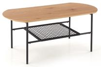 Kavos staliukas Jacksona, ąžuolo sp./juoda sp., 105 - 106 cm x 55 cm x 44 cm