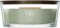 Свеча, ароматическая WoodWick Verdant Fig, 40 - 65 час, 453 г, зеленый цв.