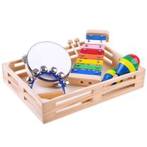 Medinis muzikos instrumentų rinkinys 4in1