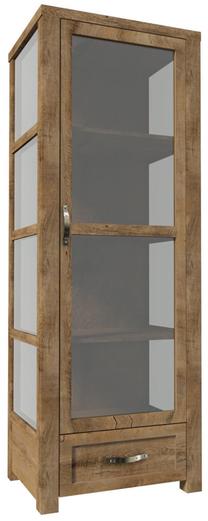 Vitrina Gala Meble Nevada W1D, ąžuolo sp., 44 cm x 70 cm x 186 cm