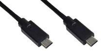 Laidas Vakoss, USB 3.0 type C/USB 3.0 C male, juoda sp.