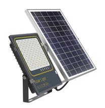 Prožektors ar saules bateriju, brīvi stāvošs CristalRecord Bee Solar, 100 W, 1560 lm, 3000 °K, IP66, pelēka krās./antracīta krās.