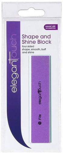 Пилочка для ногтей Elegant Touch Shape & Shine Block 4 Sides