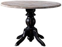 Stalas Kalune Design Albero 33, juoda sp./medžio sp., 120 cm x 120 cm x 75 cm