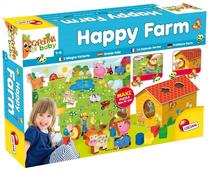 Edukacinė dėlionė Lisciani Carotina Happy Farm, įvairių spalvų