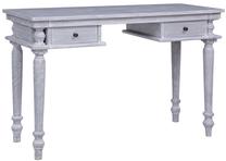 Rakstāmgalds ar atvilktnēm VLX Solid Mahogany Wood 337084, 115 cm x 50 cm, 78 cm, pelēka krās.