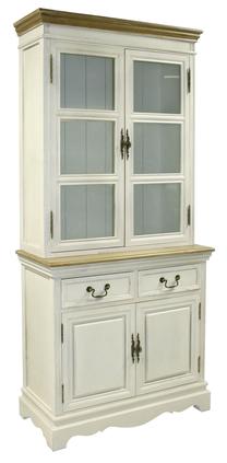 Vitrina Home4you Samira 13719, balta, 85.5 cm x 39.5 cm x 189.5 cm