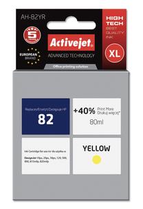 Rašalinio spausdintuvo kasetė ActiveJet Premium AH-82YR, geltona sp., 80 ml