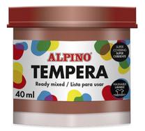 Dažai guašas Alpino 1ADM01020801, 40 ml, ruda sp., 1 sp.