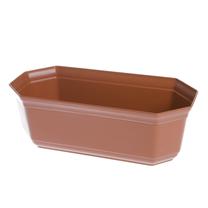 Gėlių lovelis Uniplastex UKOR, plastikinis, 24 cm x 11.3 cm, Ø 24 cm, ruda sp.