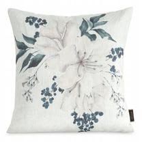 Наволочка для декоративной подушки Linen 52, синий цв./бежевый цв., 45 см x 45 см