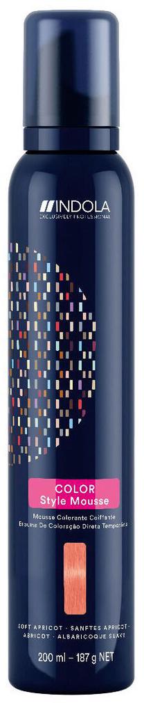 Matu krāsa Indola Color Style, soft apricot krās., 200 ml
