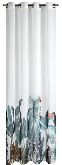 Dienas aizkari ZKZA-01, balta krās./zaļa krās., 140 cm x 250 cm