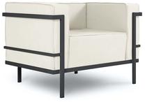 Õuetool Calme Jardin Cannes CAL_ARM_83_F2_CANNES1, antratsiit v./beež v., 100 cm x 70 cm x 70 cm
