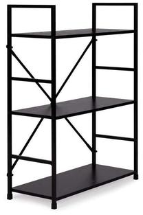 Pastatoma lentyna ModernHome Loft 3 CWJ602480LG, juoda sp., 80 cm x 23.5 cm x 59.5 cm