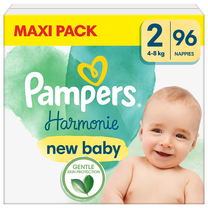 Sauskelnės Pampers Harmonie, 2 dydis, 4 - 8 kg, 96 vnt.