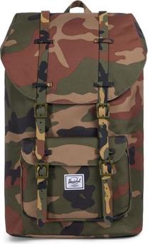 Turistinė kuprinė Herschel Little America 10014-02232, ruda sp./žalia sp., 25 l, 15"
