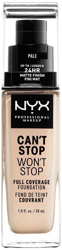 Skystas makiažo pagrindas NYX Professional Makeup Can't Stop Won't Stop, 01 pale, 30 ml
